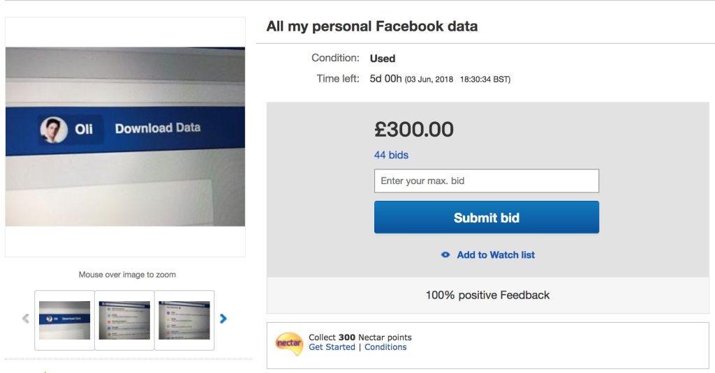 Usuario de Facebook pone a la venta sus información personal por Ebay | Noticias de Buenaventura, Colombia y el Mundo