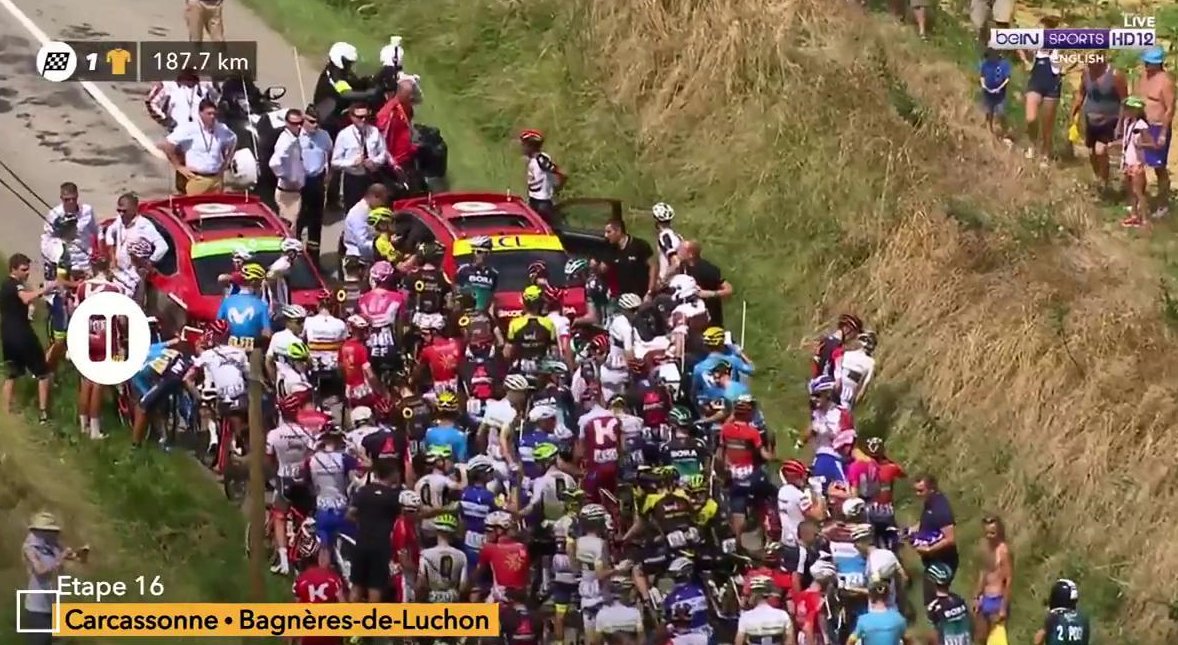 Manifestación de agricultores detuvo la etapa 16 del Tour de Francia | Noticias de Buenaventura, Colombia y el Mundo