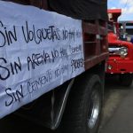 Caos en varios puntos de Bogotá por protestas de transportadores