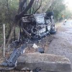 Cuatro personas resultan heridas en aparatoso accidente en la vía Roldanillo - La Unión