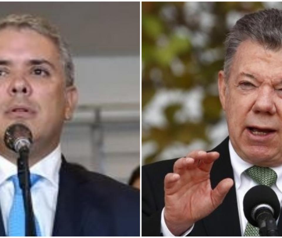Santos pide un respaldo absoluto para el presidente Iván Duque - Gobierno - Política