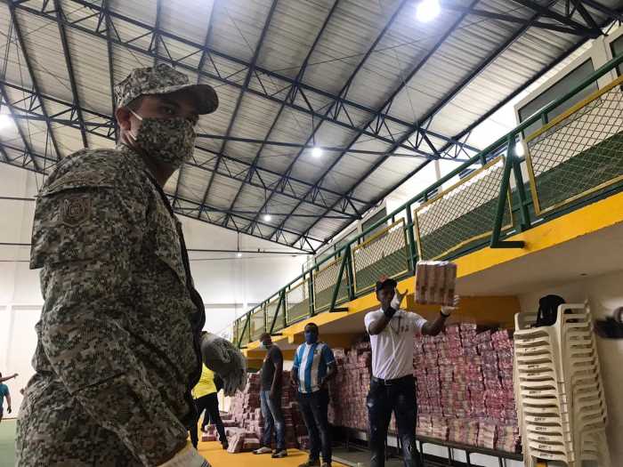 Amada apoya logísticamente la entrega de toneladas de ayudas humanitarias