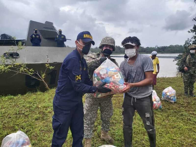 Comunidades del Litoral San Juan reciben ayudas humanitarias