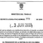 Gobierno Nacional presenta las nuevas medidas, contenidas en el Decreto 770, para proteger los derechos de los trabajadores colombianos
