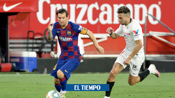 Sevilla vs Barcelona: video la pelea de Lionel Messi con Diego Carlos - Fútbol Internacional - Deportes