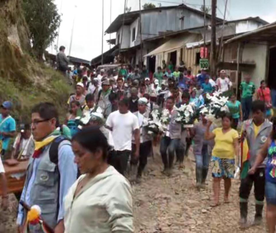 Conmoción en Nariño por asesinato de dos indígenas Awá - Cali - Colombia