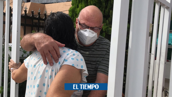 Coronavirus en Colombia: pareja de adultos mayores se pudo abrazar tras vencer la covid-19 - Salud