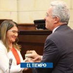Uribe sale en defensa de 'Sandra Ramírez', del partido Farc, en segunda vicepresidencia del Senado - Congreso - Política