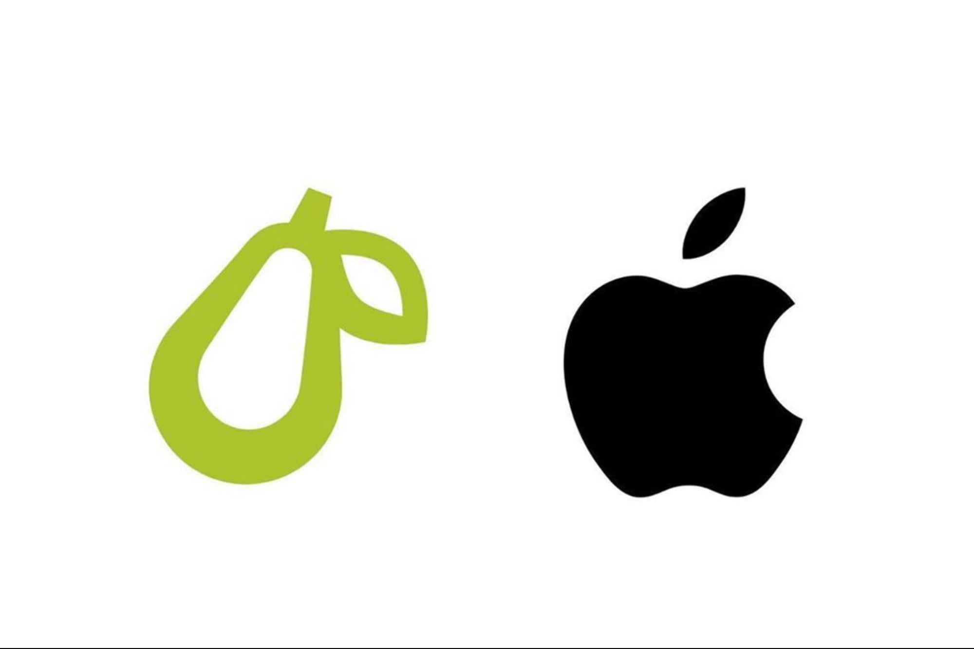 Apple demanda a una pequeña empresa con un logo de pera porque 'la gente se puede confundir'