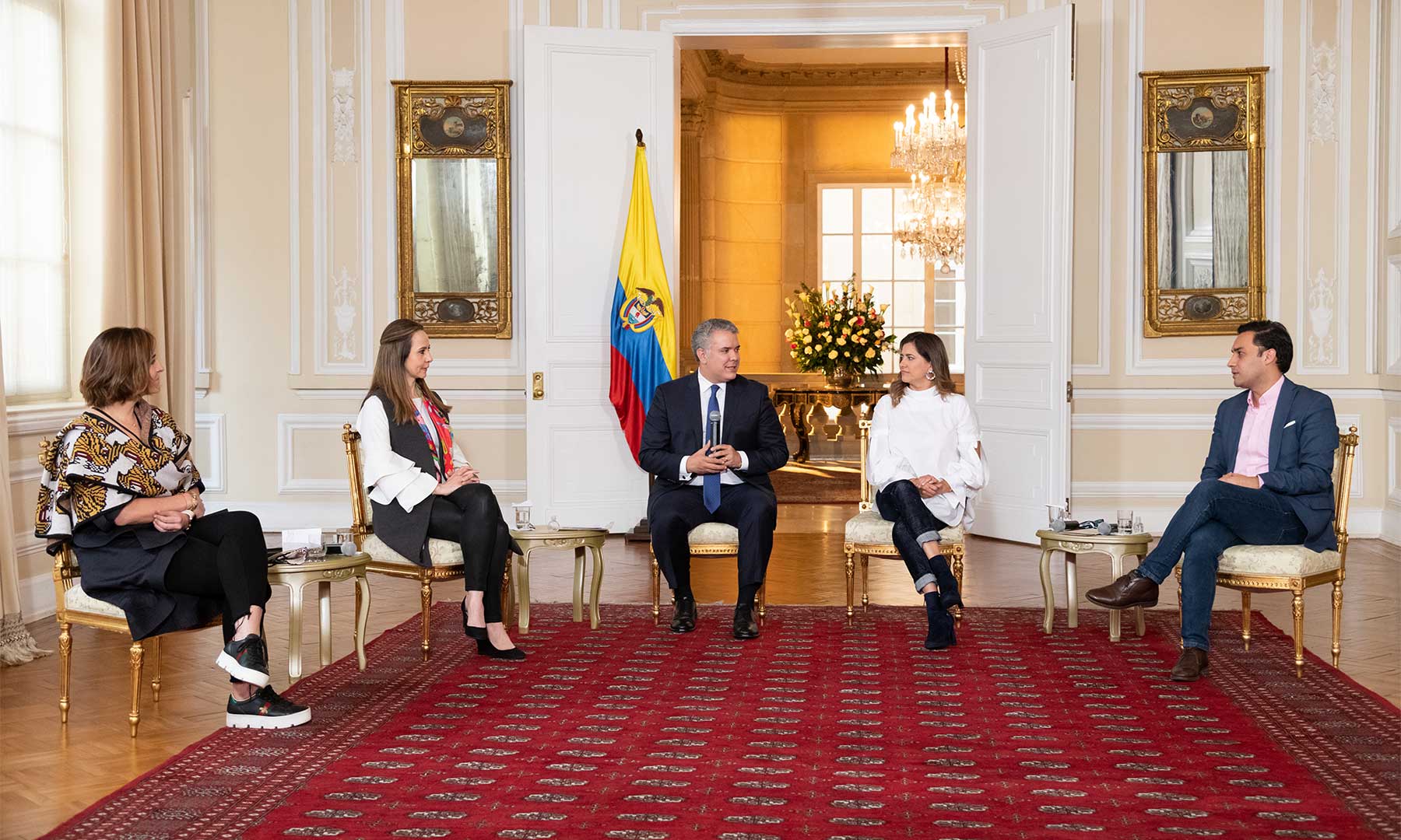 Presidente Iván Duque, Primera Dama, María Juliana Ruiz, Día Internacional de la Juventud, Carolina Salgado, Juan Sebastián Aran