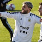 Messi y Agüero, juntos en la convocatoria a la Selección de noviembre del año pasado (JAIME REINA / AFP)
