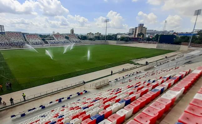 Listos los protocolos en el estadio Romelio Martínez para el duelo entre Junior y América