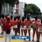 Sindicato de Uniautonoma protesta por despidos - Barranquilla - Colombia