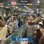 Denuncian que aglomeración en aeropuerto por llegada de viajeros a Colombia - Gobierno - Política