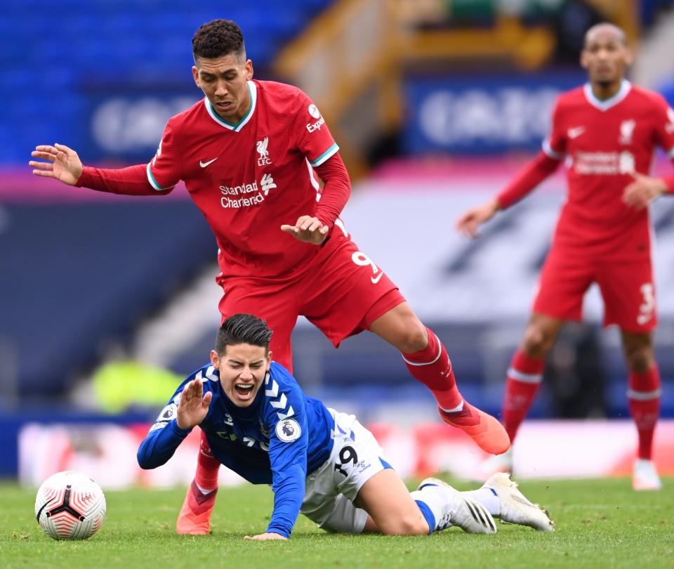 Everton de James y Mina empató con Liverpool 2-2 en la Premier League - Fútbol Internacional - Deportes