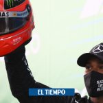 Hamilton recibió el casco de Michael Schumacher | Fórmula 1 - Automovilismo - Deportes