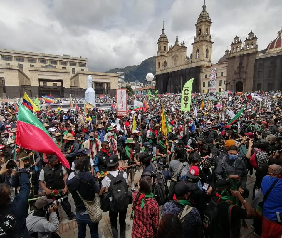 Jornada de protestas, marchas,movilizaciones del paro nacional 21 de octubre 2020 en Bogotá | Economía