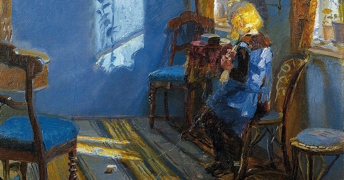 La belleza del día: “Sunlight in the Blue Room”, de Anna Ancher