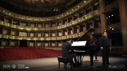 Toma para "Algún día" documental virtual y concierto de Valeriano Lanchas para celebrar los 128 años del Teatro Colón en Bogotá / (Ministerio de Cultura)