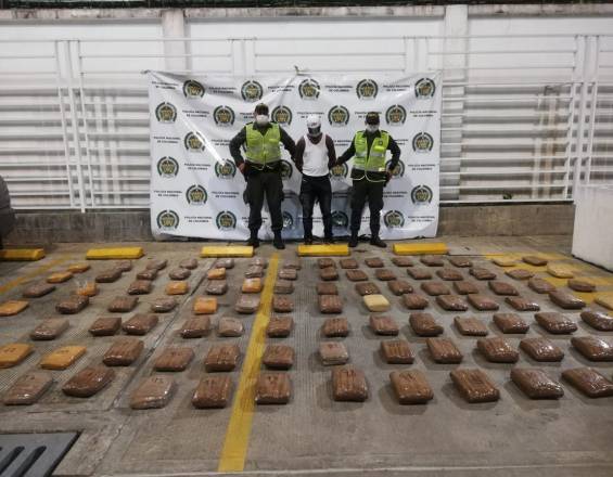 104 kilos de marihuana provenientes del Cauca fueron incautados en Buenaventura
