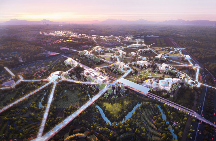 MVRDV presenta "Sky Valley", la ciudad de ciencia y tecnología del futuro en Chengdu, China, © ATCHAIN