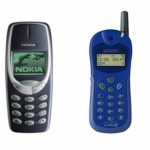 El Nokia 3310 y el Alcatel One Touch Easy, dos viejos móviles icónicos