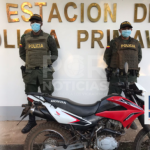 DEPARTAMENTO DE POLICÍA VICHADA, RECUPERÓ MOTOCICLETA HURTADA EN EL MUNICIPIO DE LA PRIMAVERA