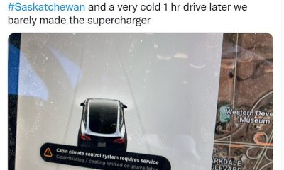 Los propietarios de Tesla que viven en Alaska y el oeste de Canadá se ven obligados a conducir sus vehículos sin calefacción en la cabina cuando las temperaturas están muy por debajo del punto de congelación.