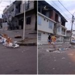 Quejas y malestar en Ulpiano Lloreda, las calles se llenaron de basura tras la fiesta