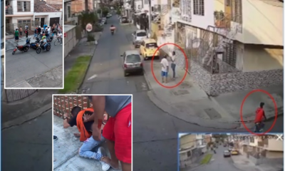 Una cámara lo grabó robando a una mujer, lo atraparon y fue linchado por la comunidad, en Aranjuez