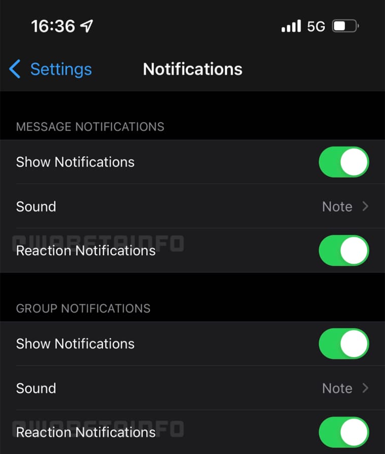 Whatsapp iOS beta agrega actualización para reacciones de mensajes