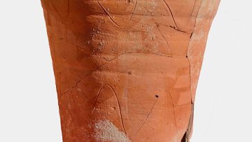 Se ha descubierto que una vasija de cerámica romana (en la foto) encontrada en Sicilia contiene un