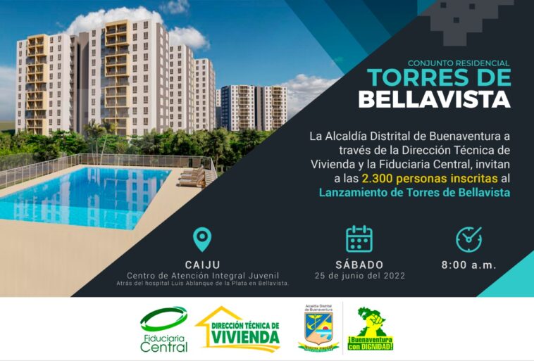 El 25 de junio se realizará lanzamiento del Conjunto Residencial Torres de Bellavista  | Noticias de Buenaventura, Colombia y el Mundo
