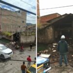 La vivienda no se salvó del fuerte sismo y parte de ella colapsó por el temblor, en Túquerres, Nariño