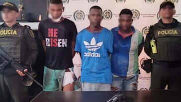 Tres personas que presuntamente se enfrentaron a la Policía Nacional fueron aseguradas en Cartagena