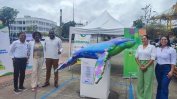 Fue inaugurada la escultura “Ballena en Movimiento” con acompañamiento de la Secretaría de Turismo  | Noticias de Buenaventura, Colombia y el Mundo