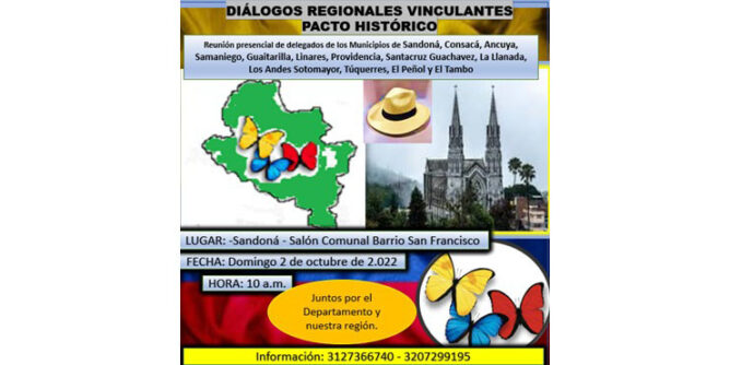 En Sandoná reunión en el marco de los diálogos regionales vinculantes