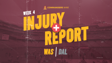 Primer informe de lesiones para Commanders vs. Cowboys, Semana 4 | Noticias de Buenaventura, Colombia y el Mundo