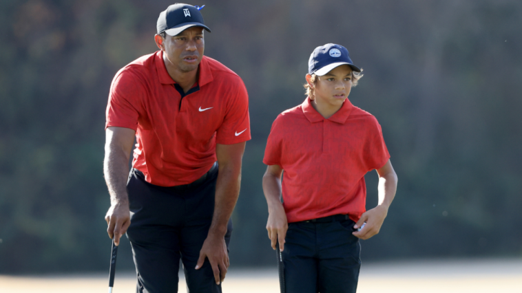 Los caddies de Tiger Woods mientras su hijo Charlie dispara 68, el mejor de su carrera, en el campeonato junior | Noticias de Buenaventura, Colombia y el Mundo