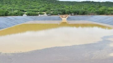 Dos reservorios para almacenar aguas lluvias que beneficiará a las comunidades de Ballenas y Las Palmitas, en el resguardo indígena de Trupio Gacho.