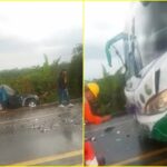 Otro bus de Transipiales chocó contra un automóvil en vía Panamericana