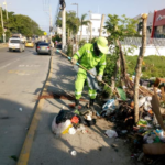 Pacaribe continúa su labor de recuperar espacios públicos ocupados con residuos sólidos o basuras