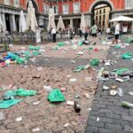Aficionados al fútbol celta destrozan la Plaza Mayor de Madrid | Noticias de Buenaventura, Colombia y el Mundo