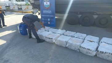 Armada de Colombia incautó 552 kilos de coca en el Mar Caribe