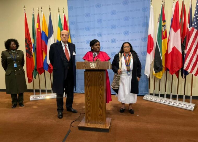 Desde Nueva York, la vicepresidenta invitó al Consejo de Seguridad de la ONU a sesionar en Colombia