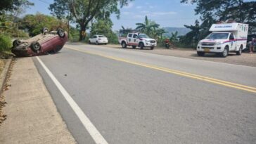 Mujer herida en accidente de tránsito en Aguazul