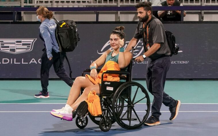 Bianca Andreescu grita de dolor después de colapsar con una lesión reciente en el tobillo | Noticias de Buenaventura, Colombia y el Mundo