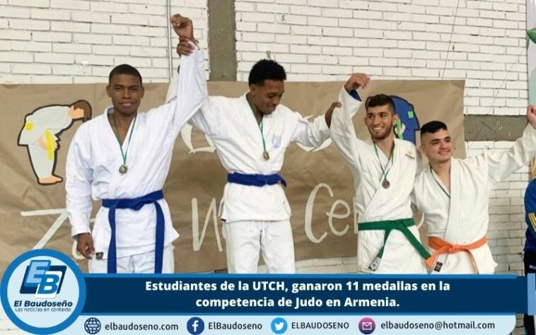 Estudiantes de la UTCH, ganaron 11 medallas en la competencia de Judo en Armenia