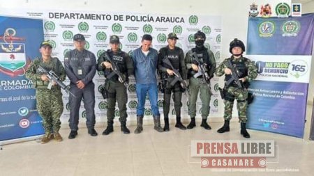 Sujeto que extorsionaba a nombre del ELN en Arauca fue enviado a la cárcel