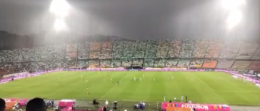 VIDEO. Por fuerte aguacero suspenden el partido entre Atlético Nacional – Alianza Petrolera